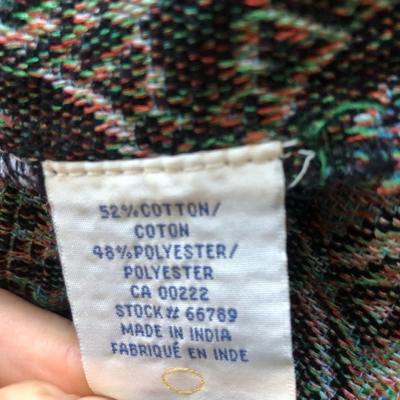 Vintage Tradition Brocade Embroidered Geometric Print Zippered Jacket Large - Picture 11 of 12